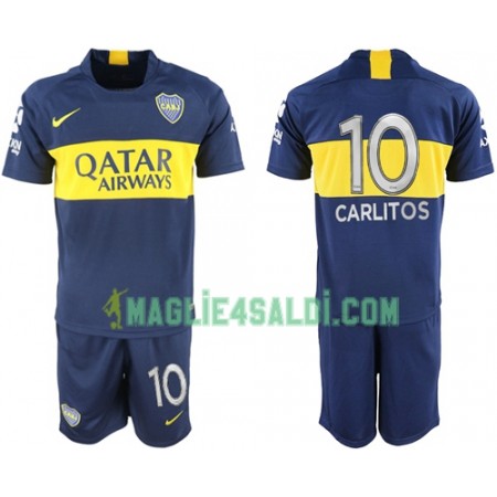 Maglia Boca Juniors Carlitos 10 Bambino Prima Divisa 2018-19 Maglia Boca Juniors Carlitos 10 Bambino Prima Divisa 2018-19